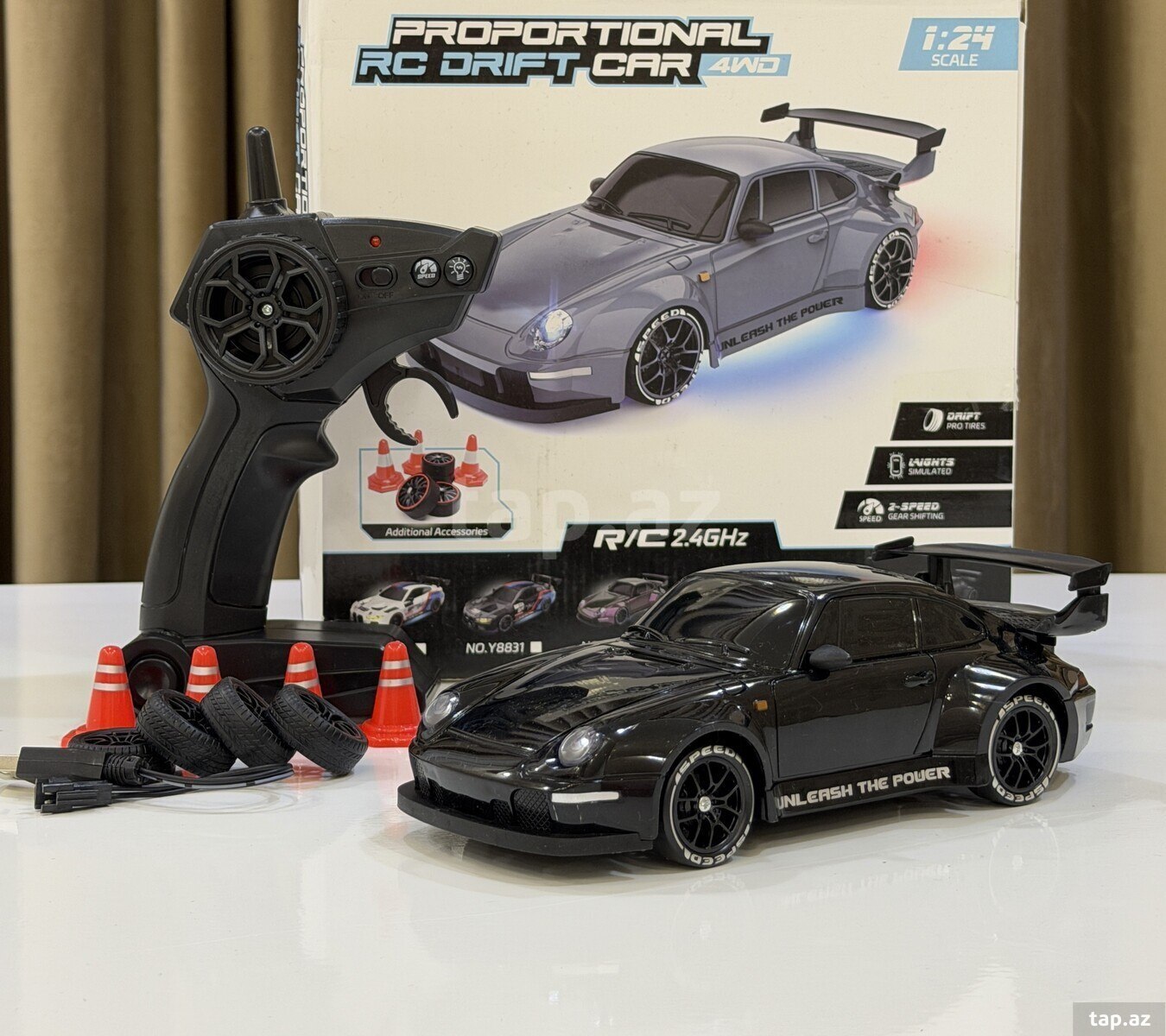 Pultlu drift maşını "Porsche 911 GT3 Black"
