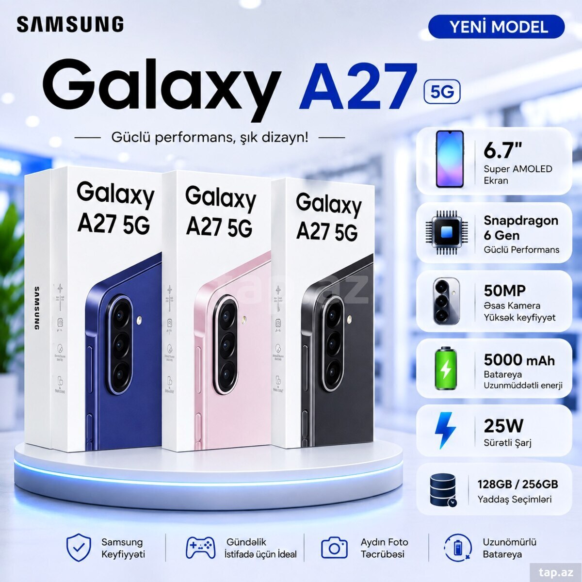 Samsung Galaxy A27 Blue 256GB/8GB