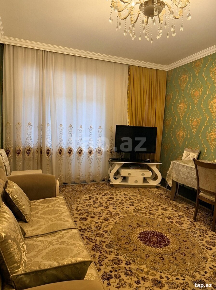 2-otaqlı yeni tikili kirayə verilir, Nəsimi m., 80 m²