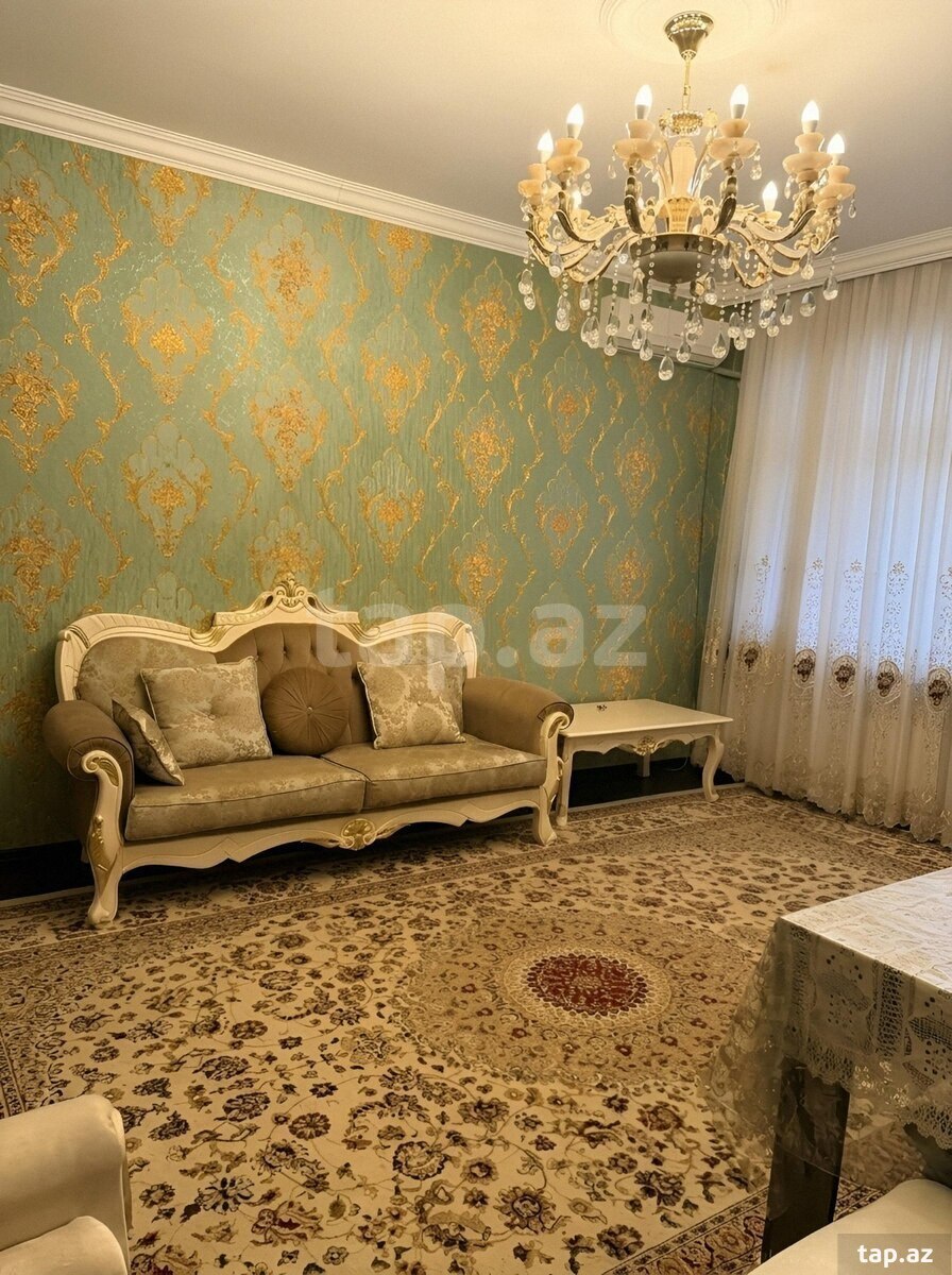 2-otaqlı yeni tikili kirayə verilir, Nəsimi m., 80 m²