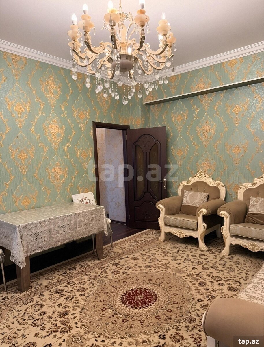 2-otaqlı yeni tikili kirayə verilir, Nəsimi m., 80 m²