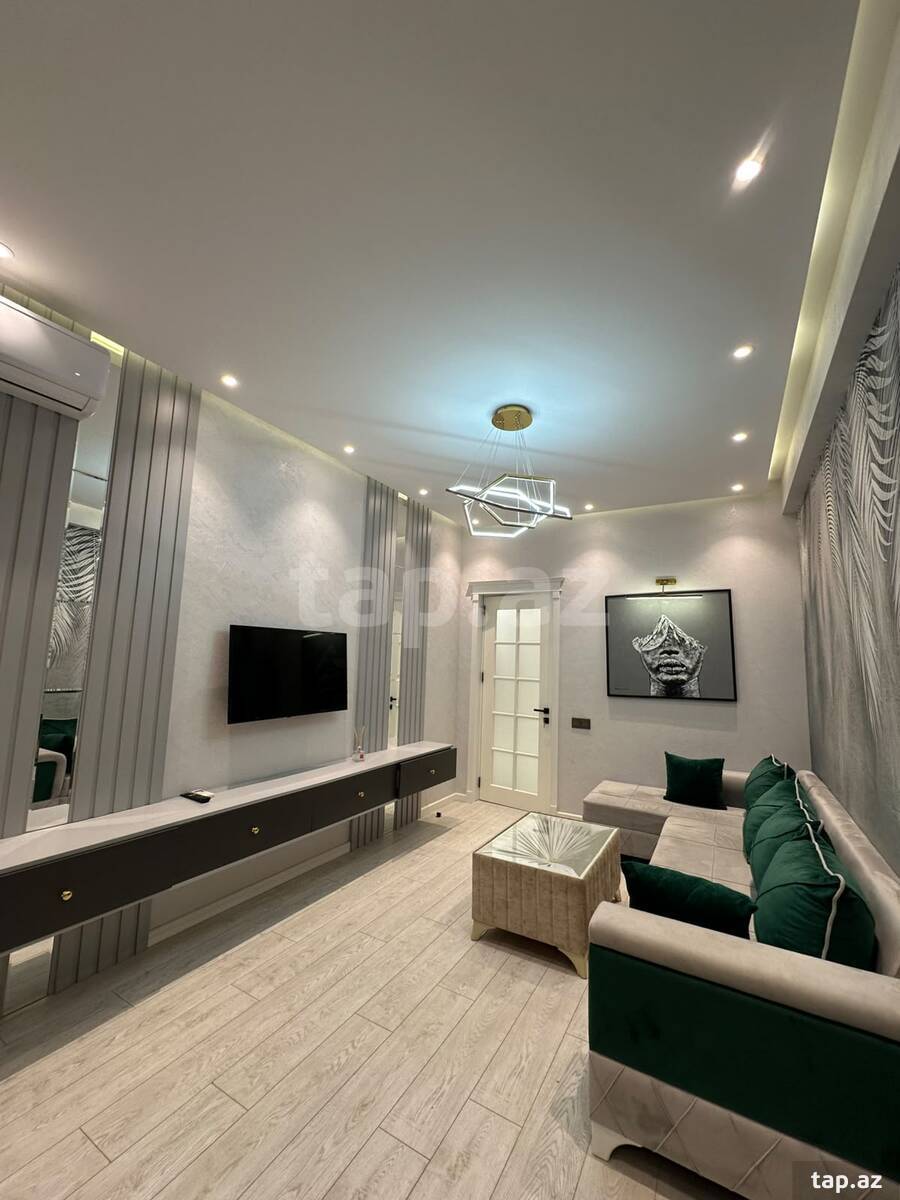 2-otaqlı yeni tikili kirayə verilir, Nəsimi r., 85 m²