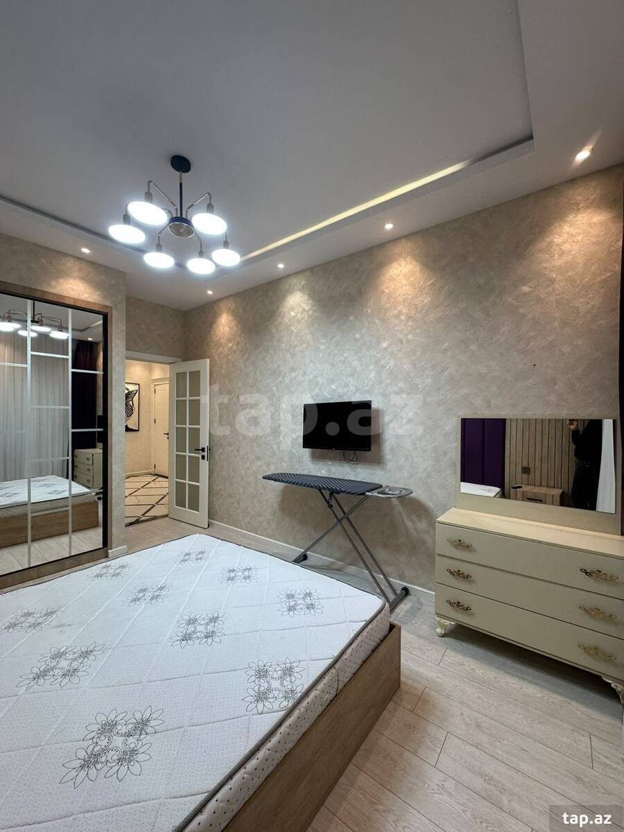 2-otaqlı yeni tikili kirayə verilir, Nəsimi r., 85 m²