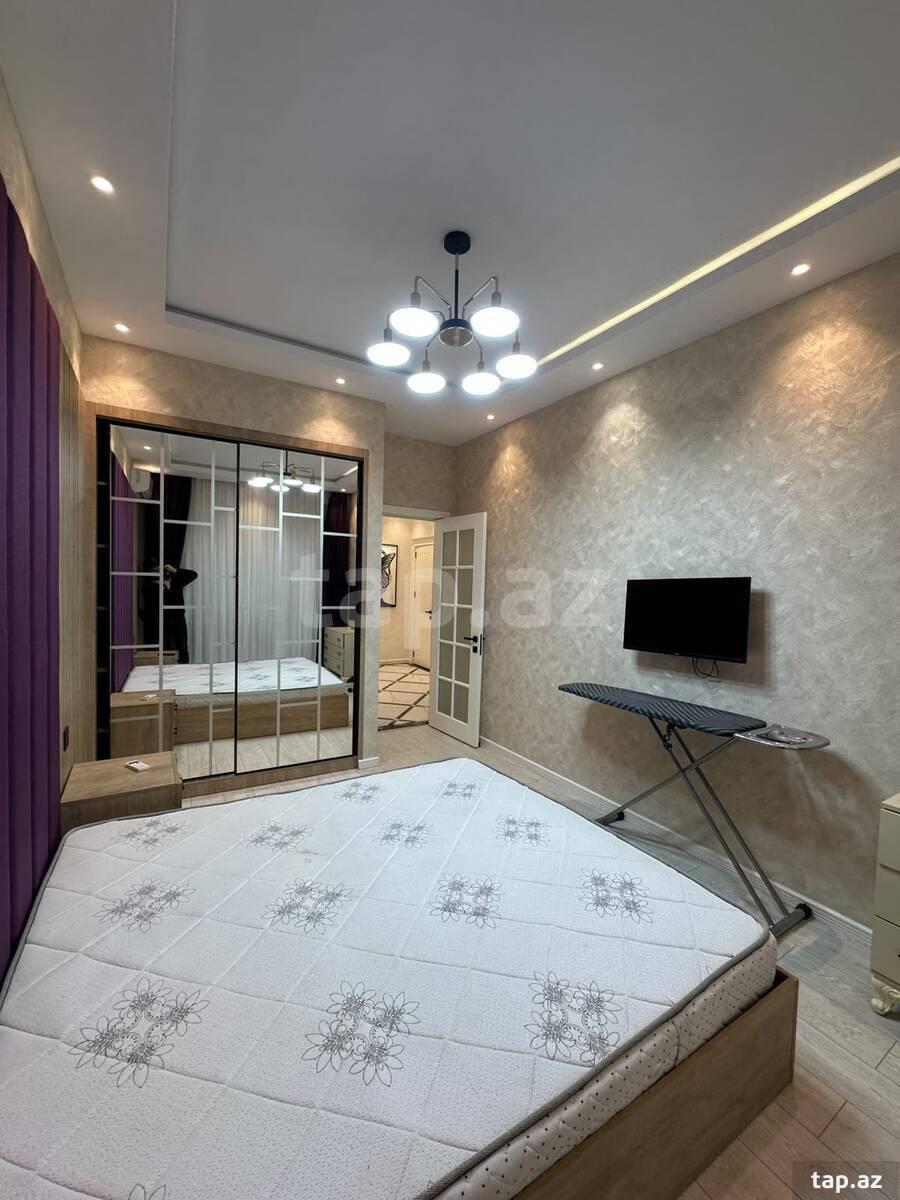 2-otaqlı yeni tikili kirayə verilir, Nəsimi r., 85 m²