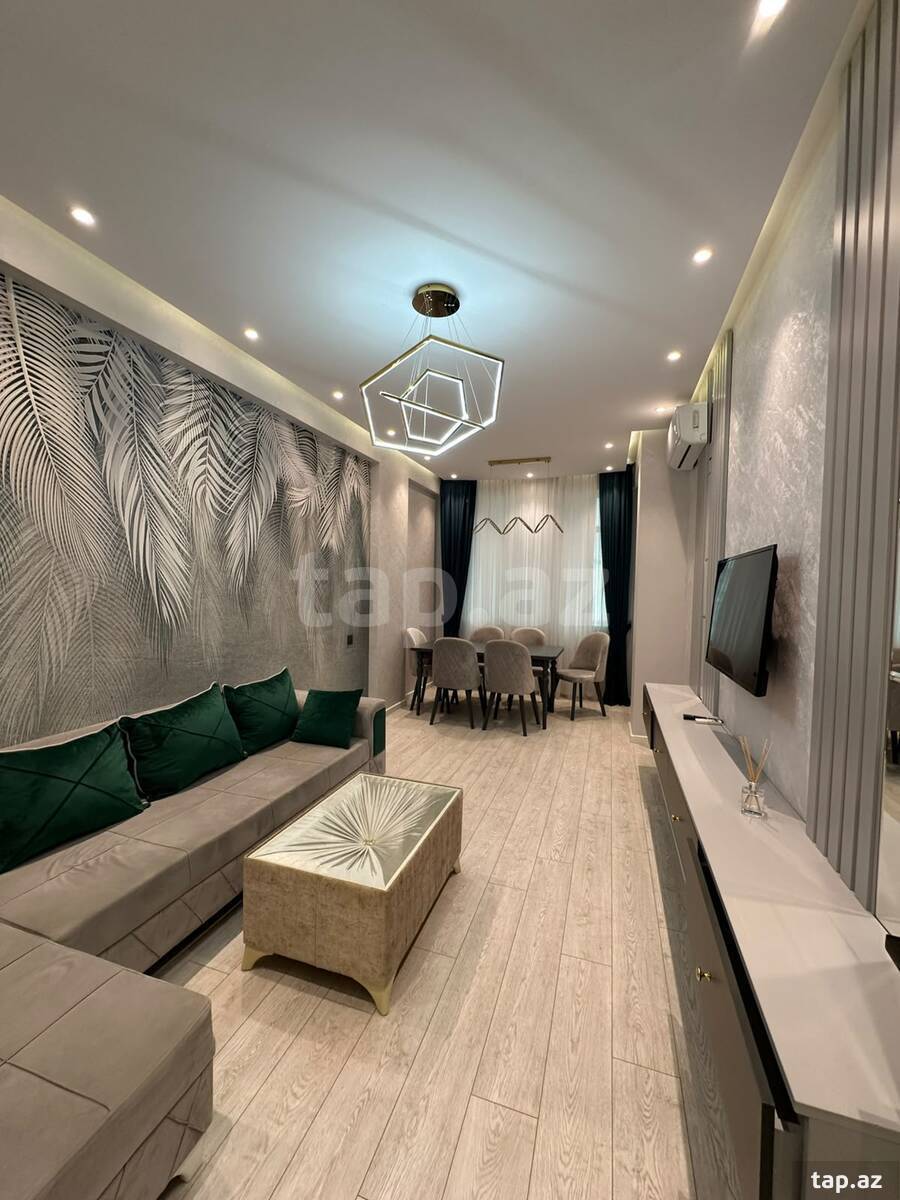2-otaqlı yeni tikili kirayə verilir, Nəsimi r., 85 m²