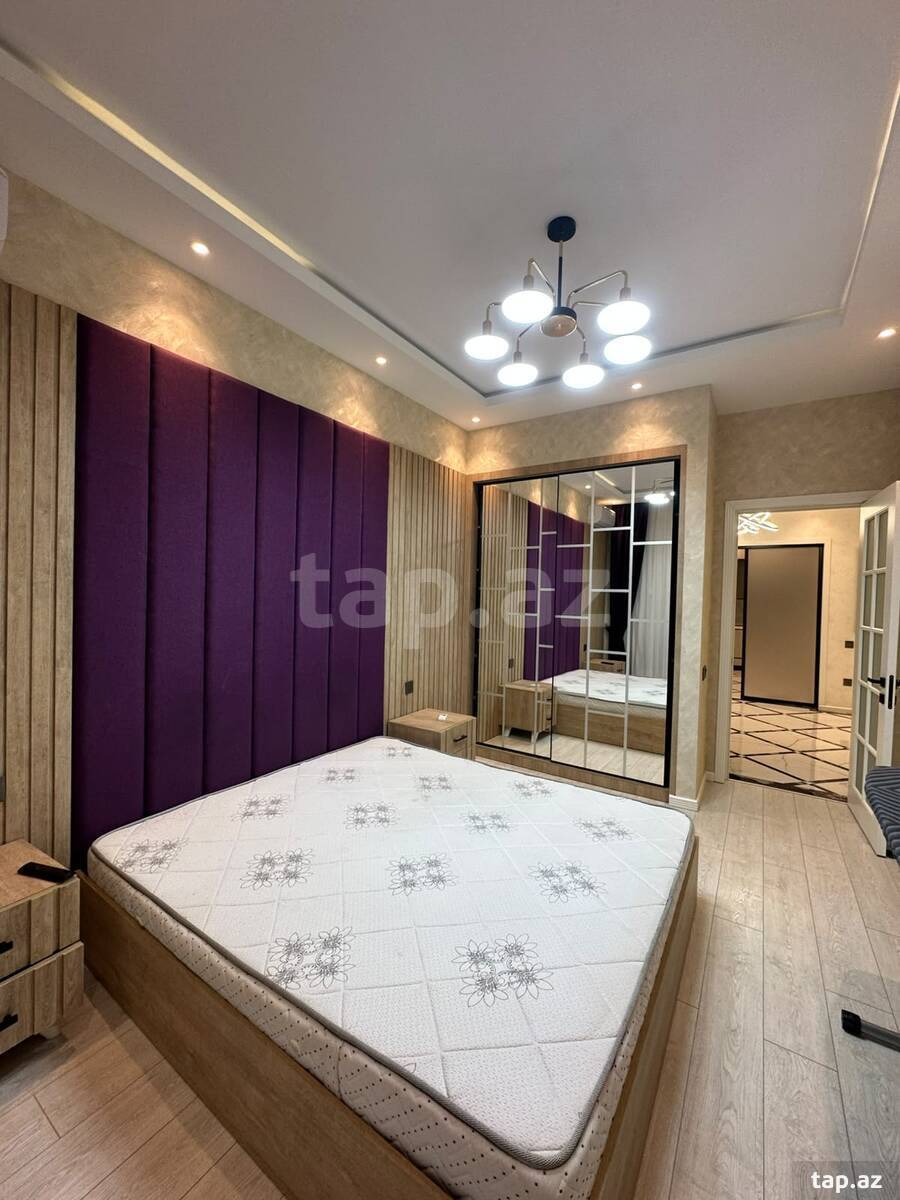 2-otaqlı yeni tikili kirayə verilir, Nəsimi r., 85 m²
