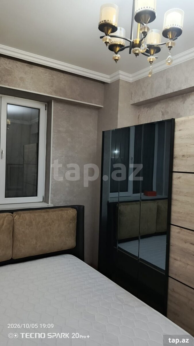 2-otaqlı yeni tikili kirayə verilir, Xırdalan ş., 58 m²