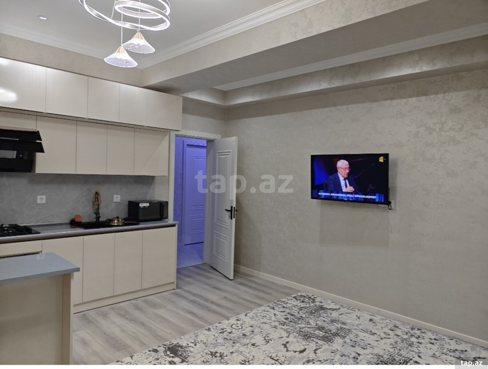 2-otaqlı yeni tikili kirayə verilir, Xırdalan ş., 57 m²