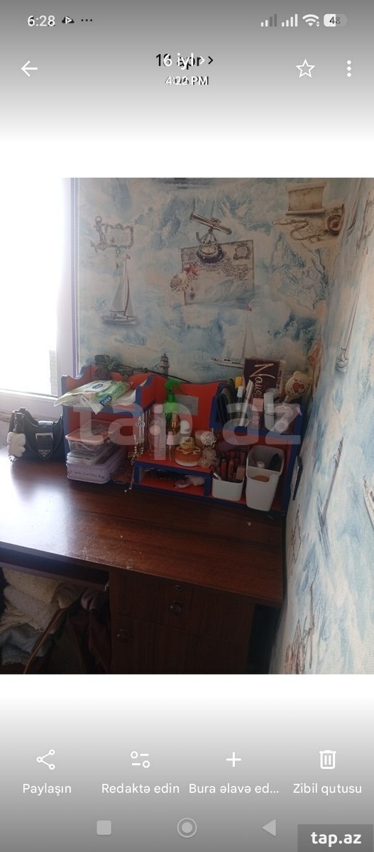 3-otaqlı mənzil kirayə verilir, 8-ci mkr., 48 m²