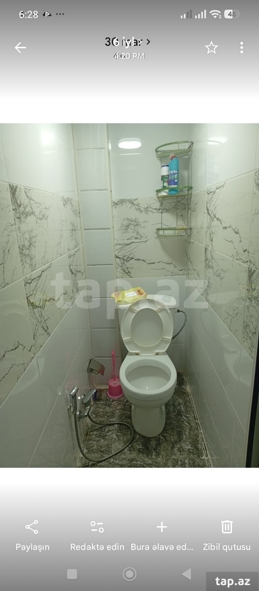 3-otaqlı mənzil kirayə verilir, 8-ci mkr., 48 m²