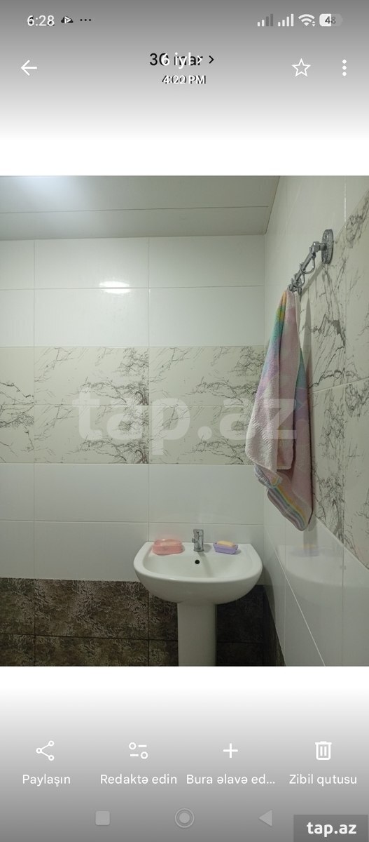 3-otaqlı mənzil kirayə verilir, 8-ci mkr., 48 m²