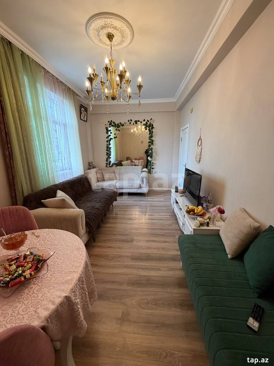 3-otaqlı yeni tikili, Yasamal r., 90 m²