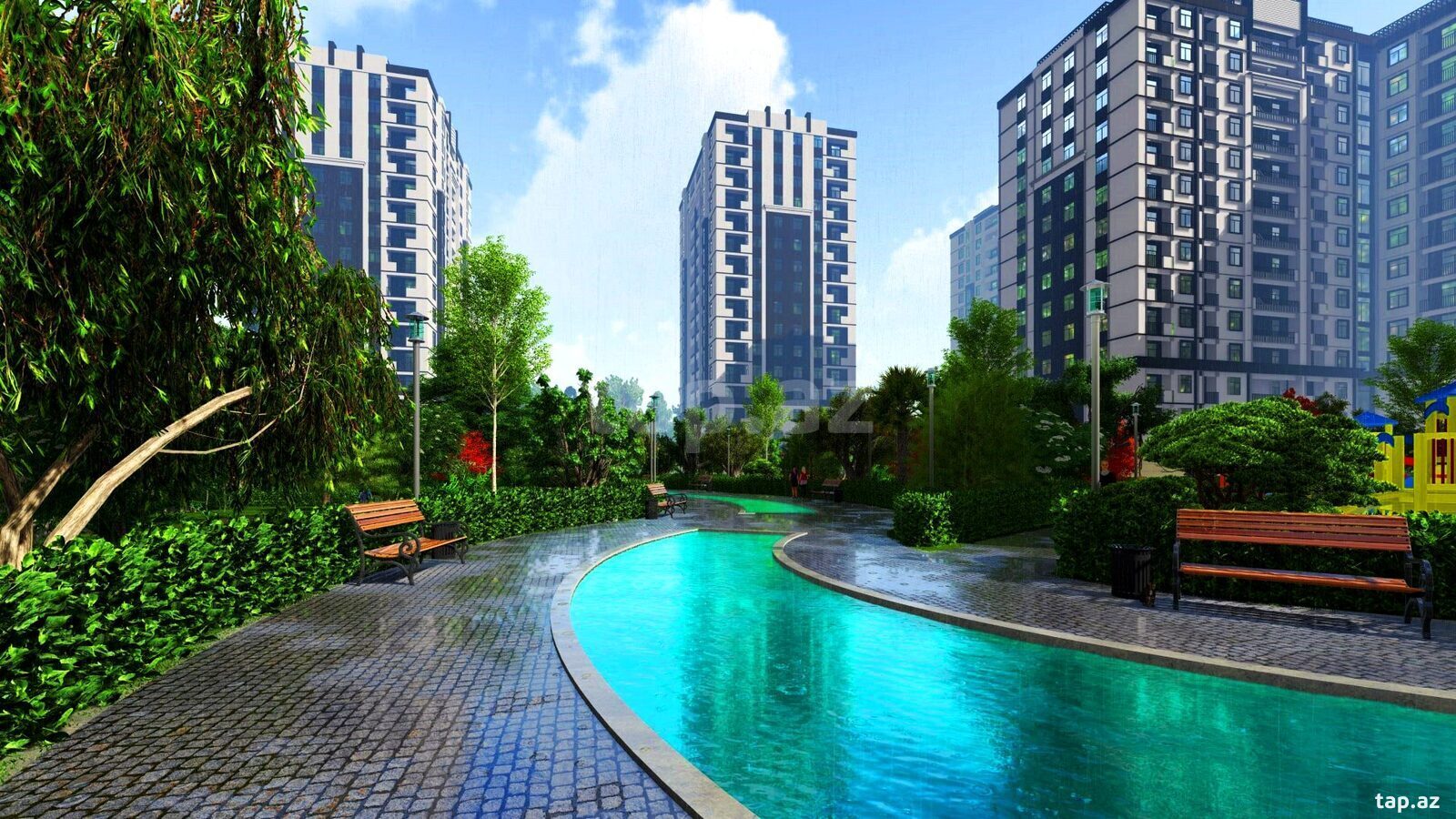 3-otaqlı yeni tikili, Xırdalan ş., 105 m²