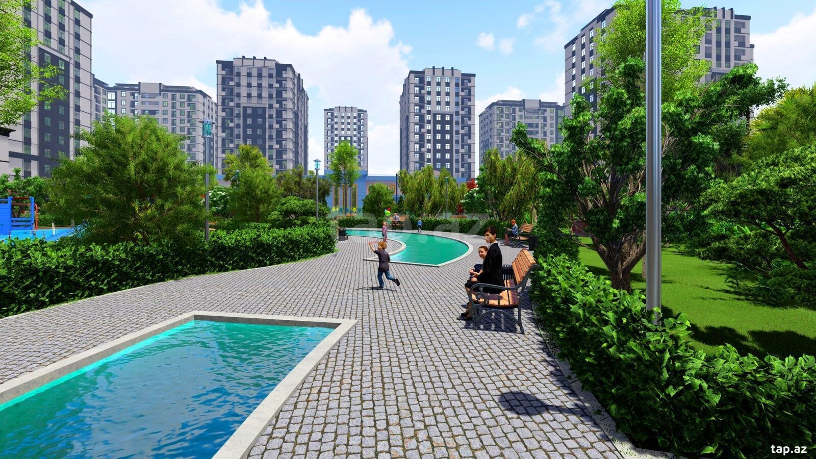 3-otaqlı yeni tikili, Xırdalan ş., 105 m²
