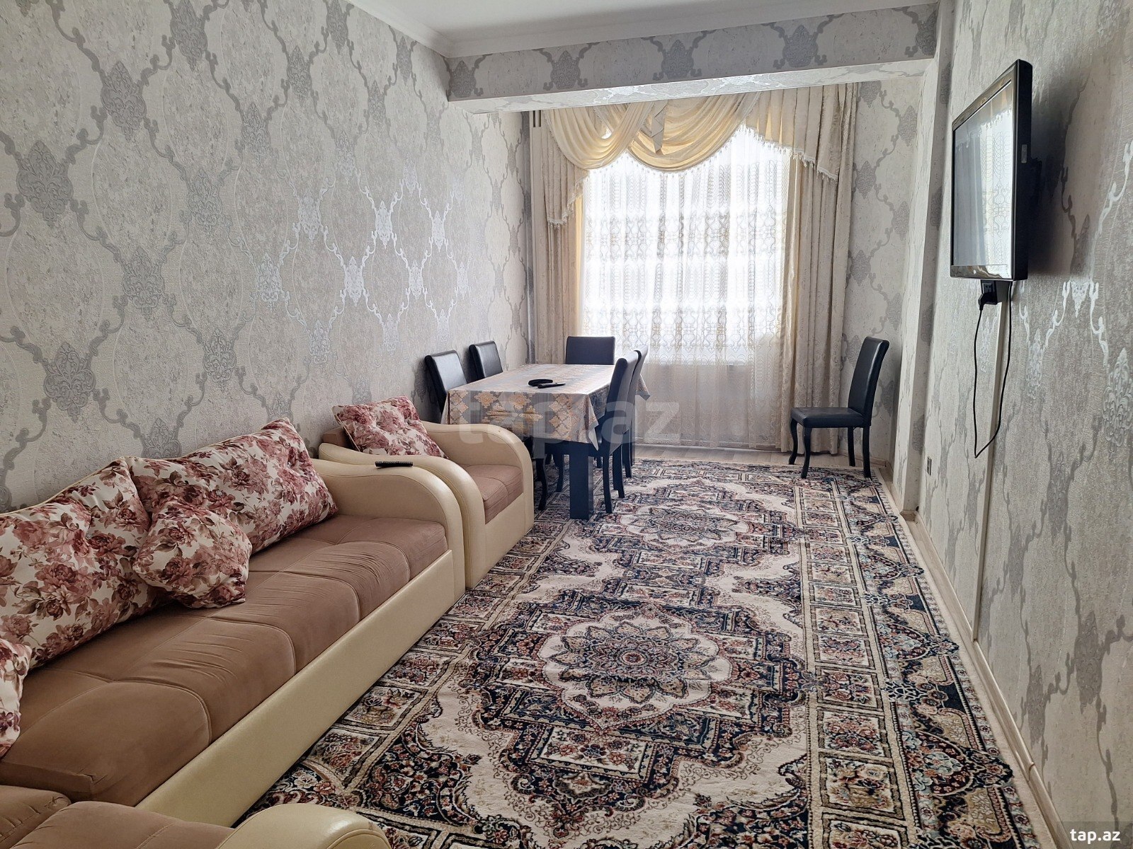 3-otaqlı yeni tikili kirayə verilir, Xətai r., 90 m²