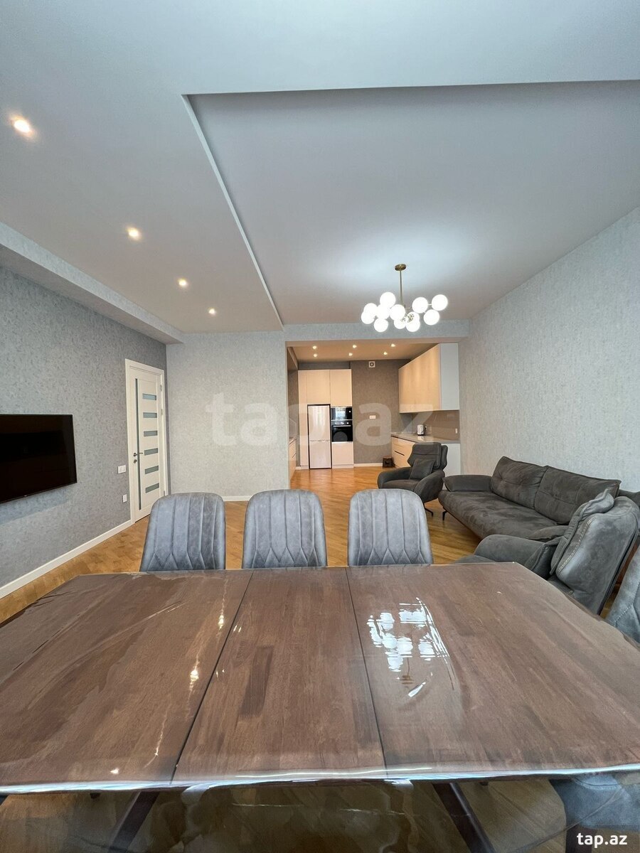 3-otaqlı yeni tikili kirayə verilir, Səbail r., 130 m²