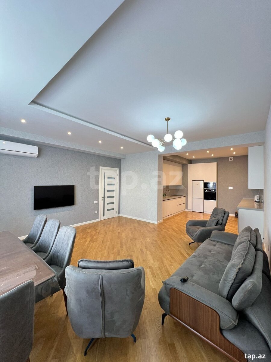 3-otaqlı yeni tikili kirayə verilir, Səbail r., 130 m²