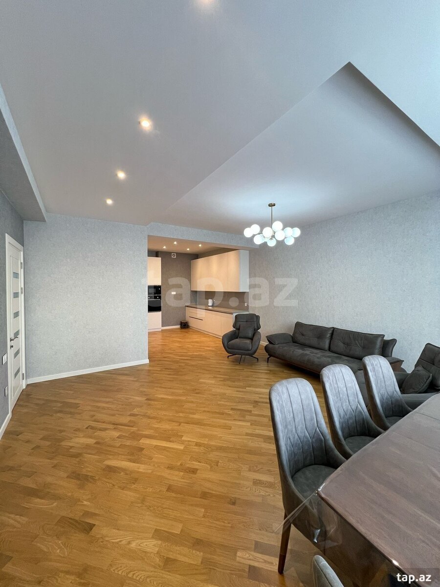 3-otaqlı yeni tikili kirayə verilir, Səbail r., 130 m²