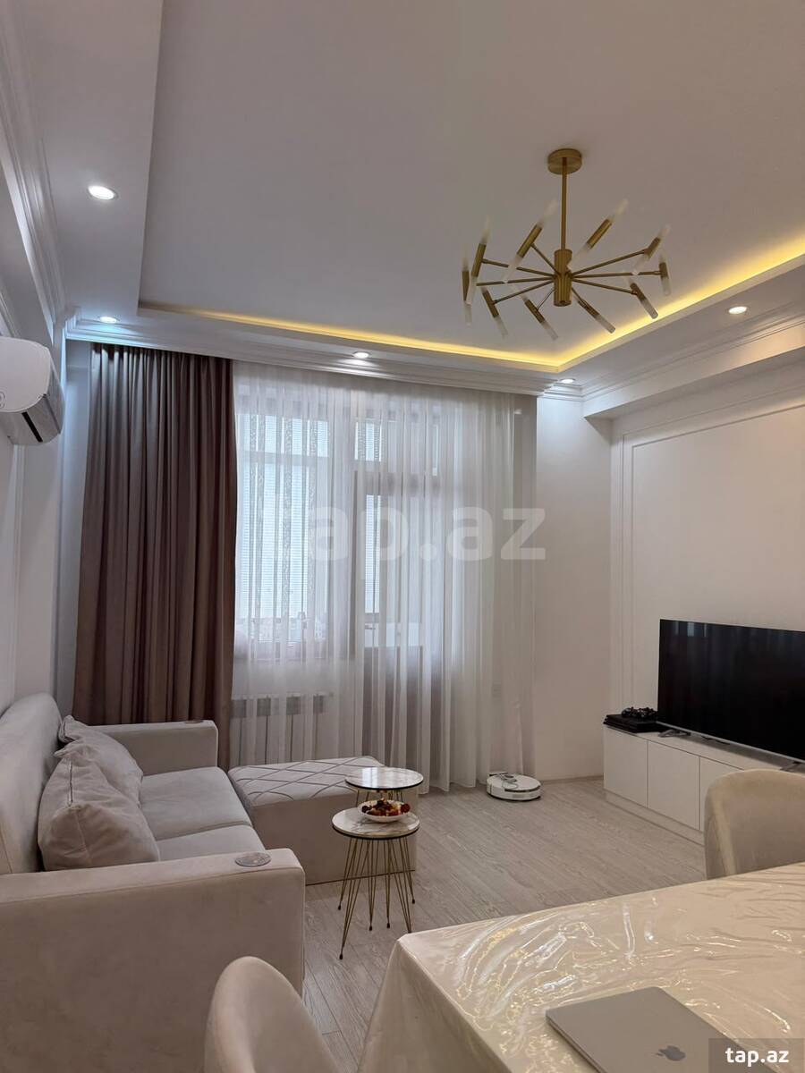2-otaqlı yeni tikili kirayə verilir, Xətai r., 60 m²
