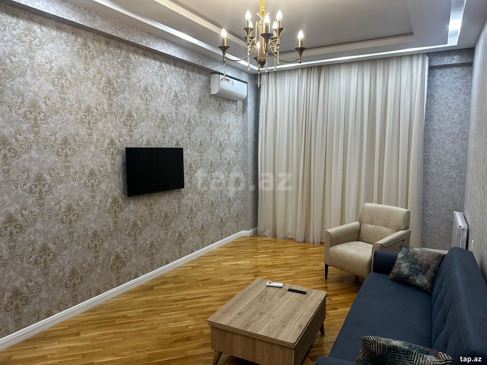 2-otaqlı yeni tikili kirayə verilir, Sənan Kərimov küç., 75 m²