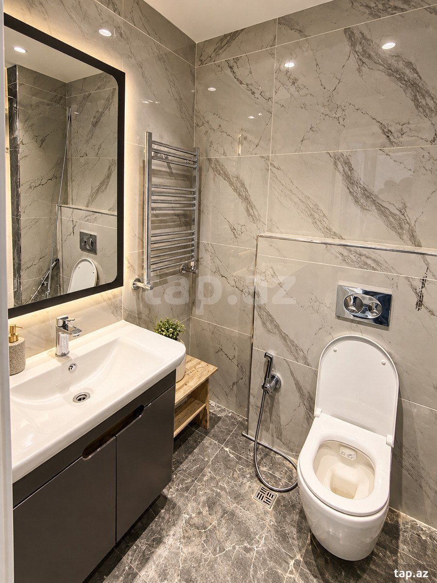 3-otaqlı yeni tikili kirayə verilir, Yasamal r., 70 m²