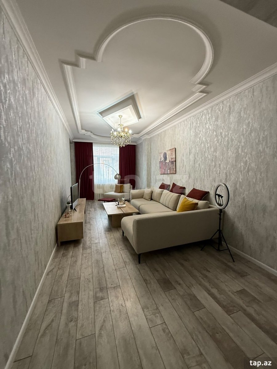 2-otaqlı yeni tikili kirayə verilir, N.Nərimanov m., 100 m²