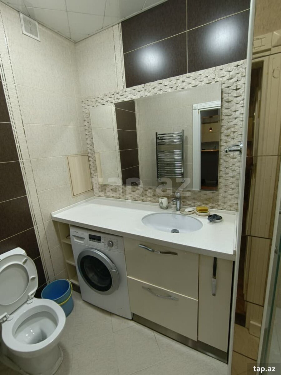 3-otaqlı yeni tikili kirayə verilir, Məmmədəli Şərifli küç., 95 m²