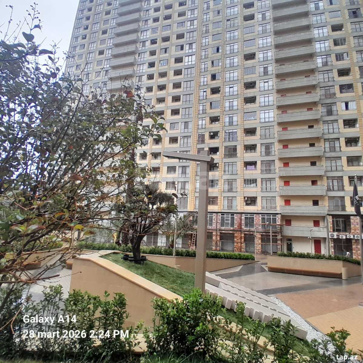 2-otaqlı yeni tikili kirayə verilir, Həsənbəy Zərdabi pr. 202 A, 55 m²