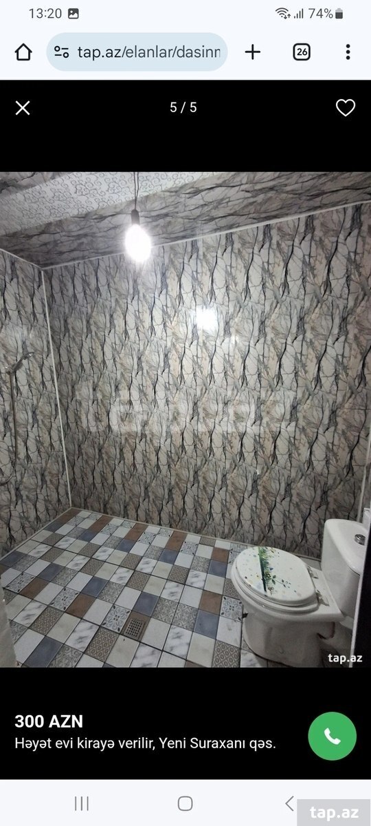 2-room private house for rent, New Surakhani, Baku
