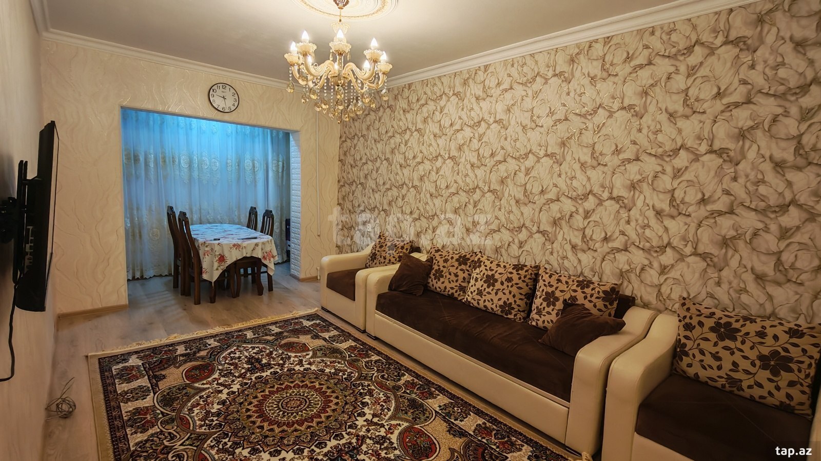 3 otaqlı mənzil kirayə verilir, Bakı