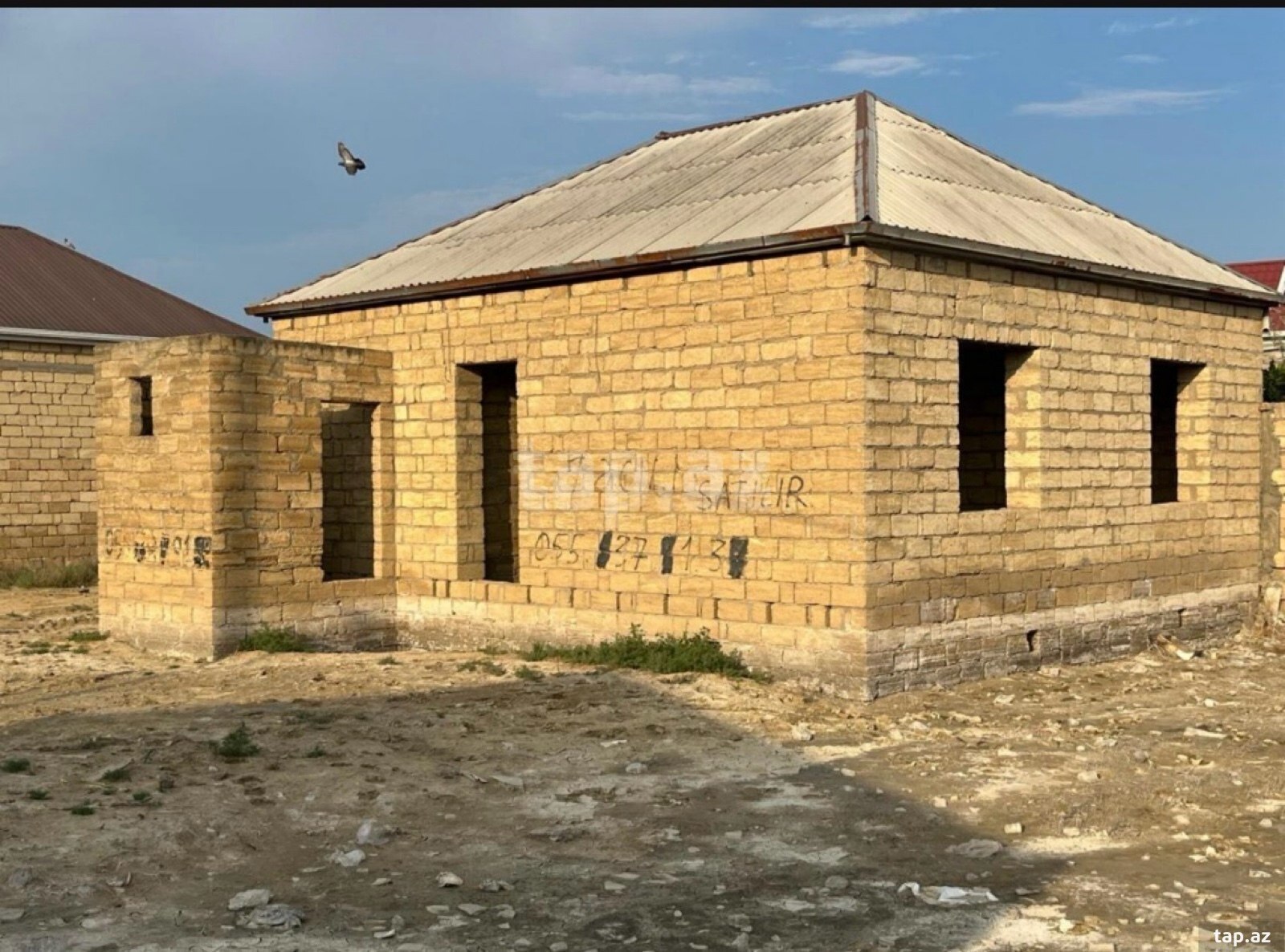 4 otaqlı həyət evi satılır, Saray, Abşeron