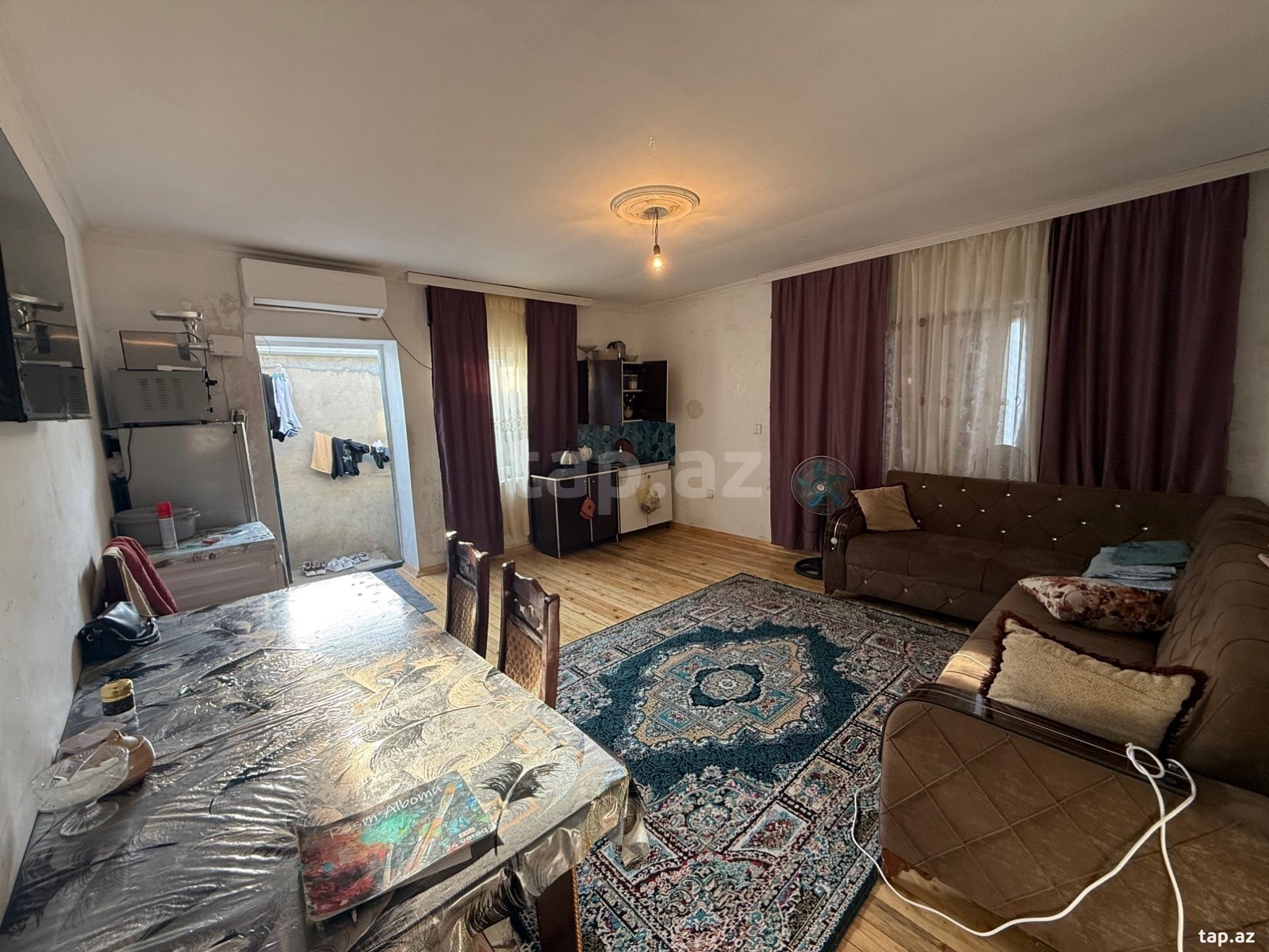 2 otaqlı həyət evi satılır, Binə, Bakı