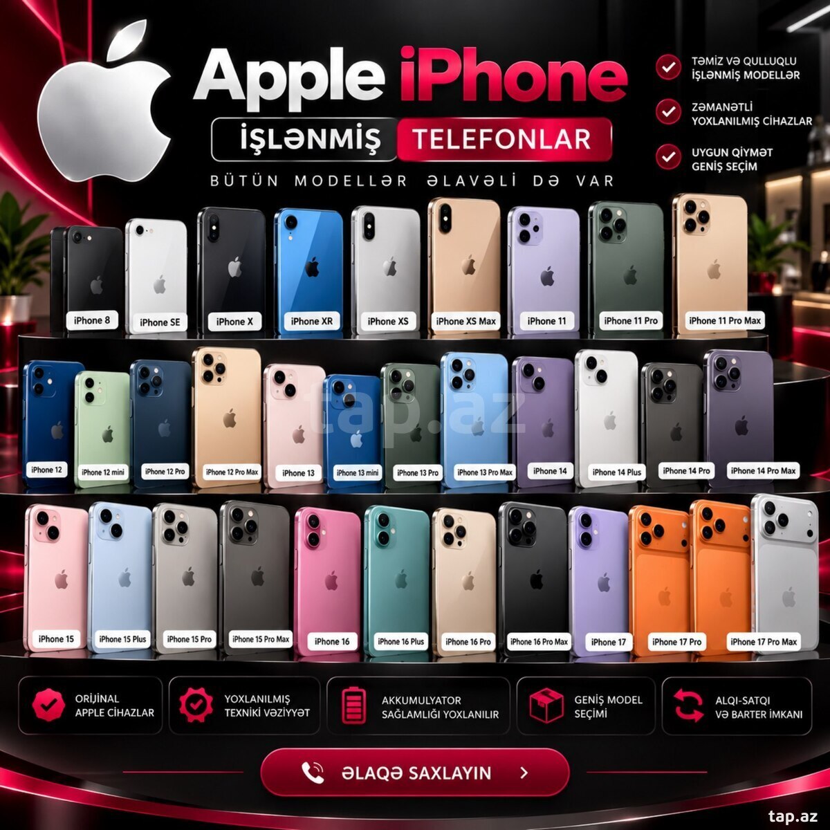 Apple iPhone telefonları