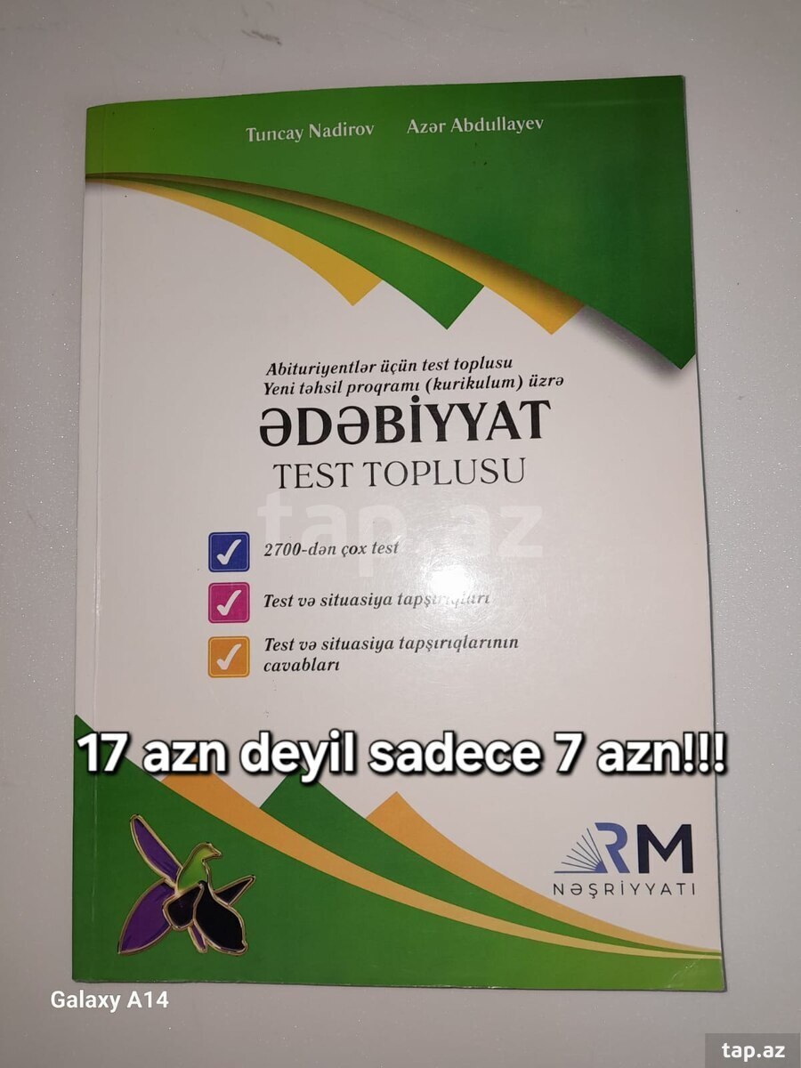 Ədəbiyyat test toplusu