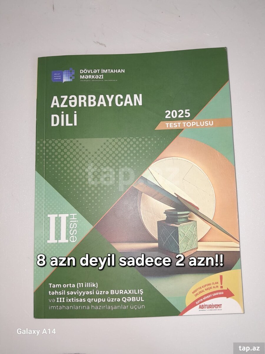 Azərbaycan dili test toplusu 2-ci hissə