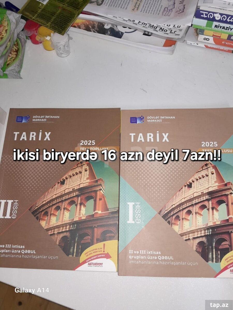 Tarix test toplusu 1 və 2-ci hissələr