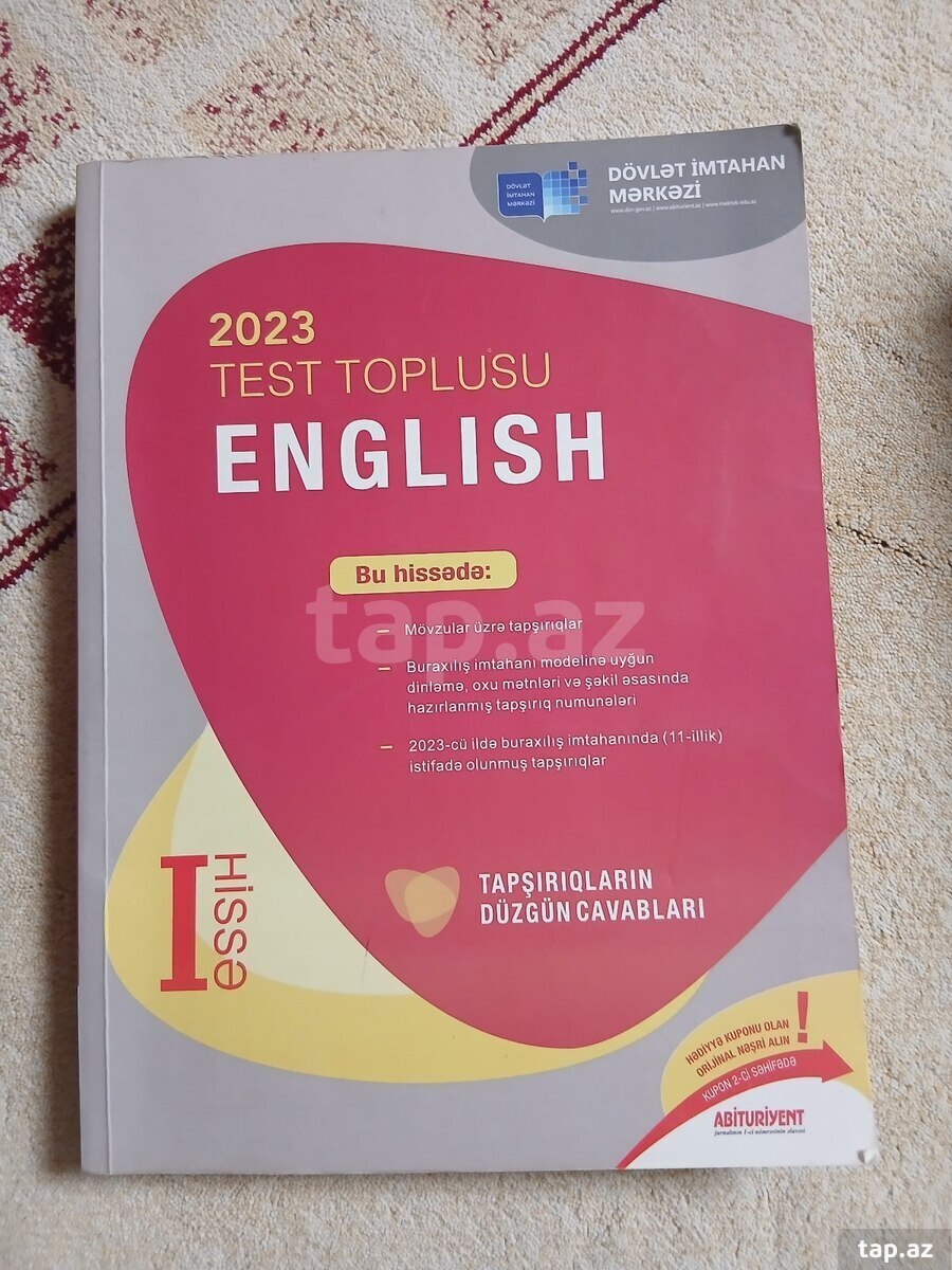 DİM test toplusu İngilis dili 1-ci hissə