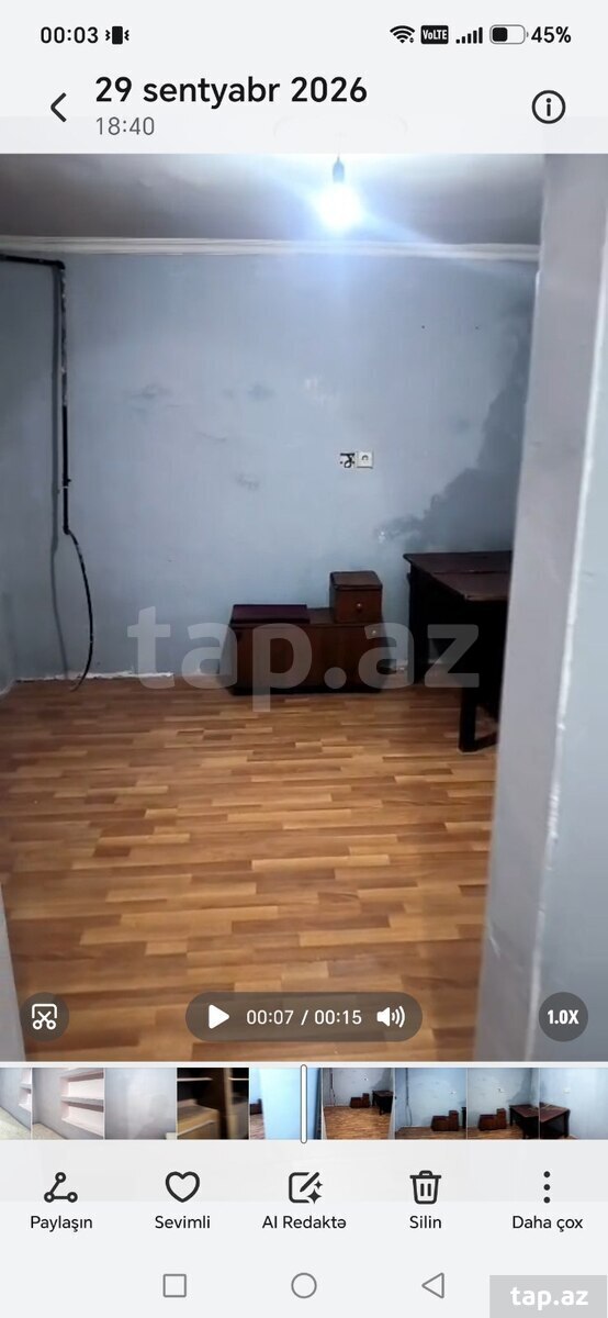 2-otaqlı yeni tikili kirayə verilir, Bayıl qəs., 18 m²