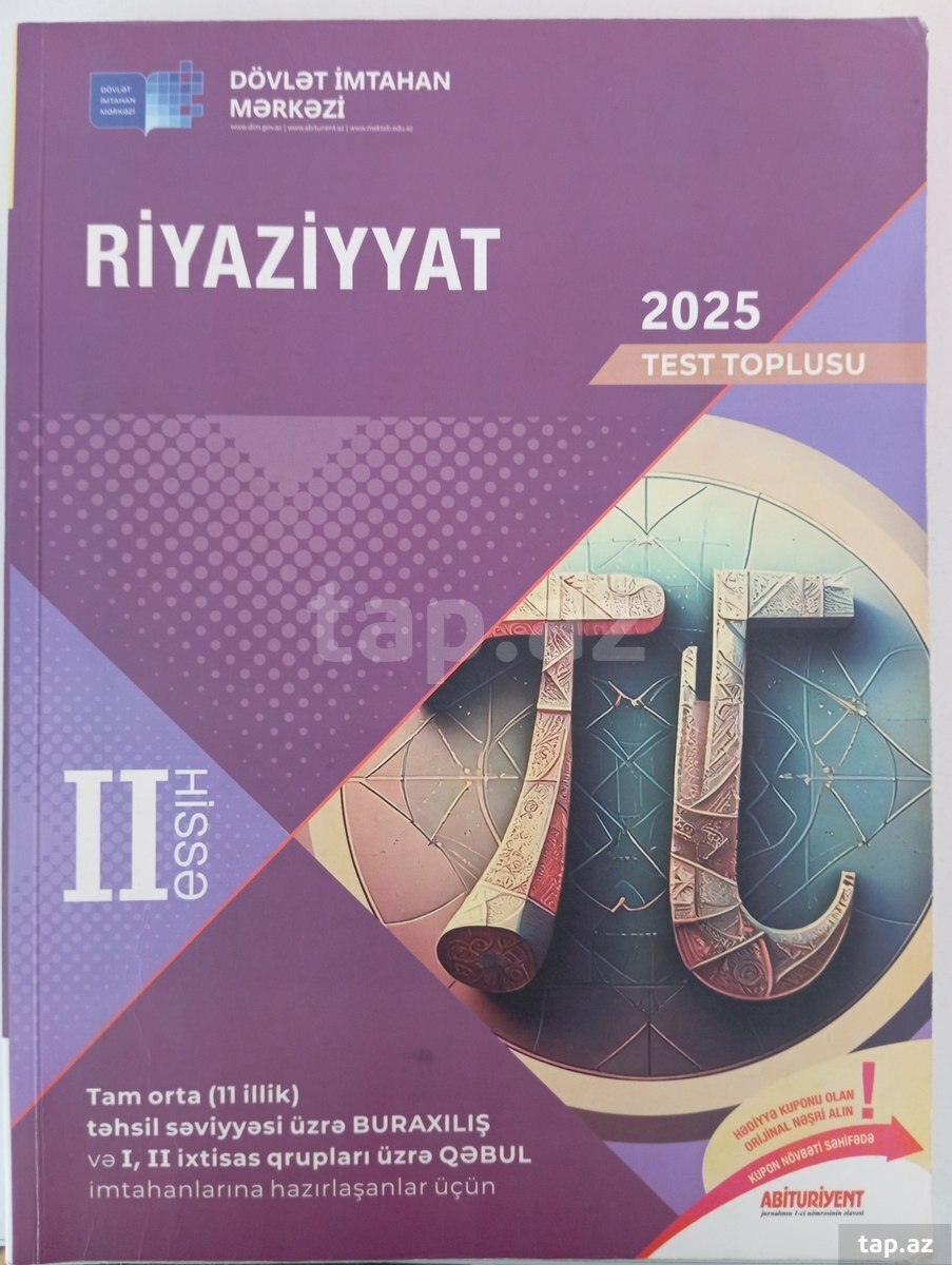 DİM Riyaziyyat test toplusu 2-ci hissə