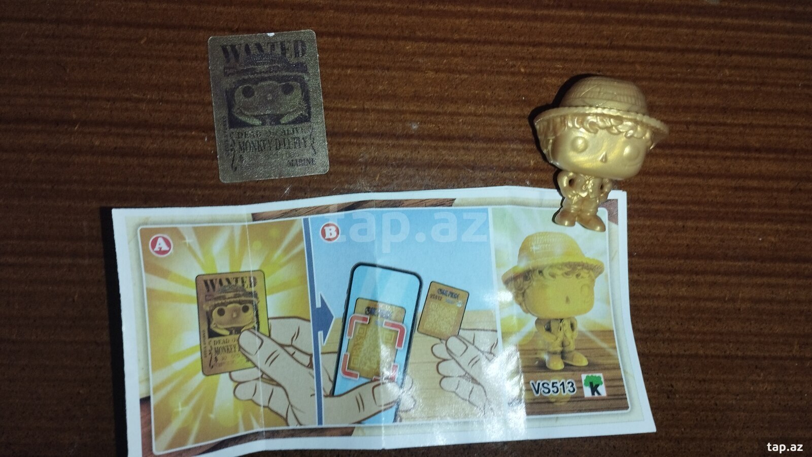 Kinderjoy Qızıl luffy fiquru