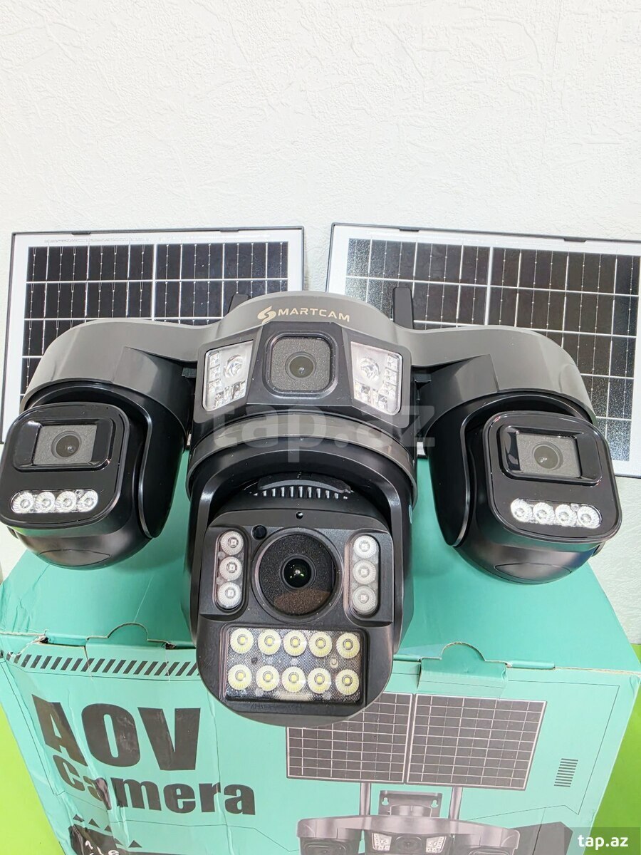 4 kamera 2 ədəd günəş paneli 4G kamera 16mp/8k