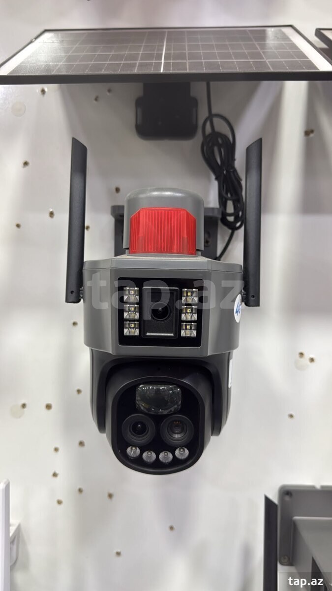 2 kamera günəş paneli 4G tam simsiz kamera 8mp/4k