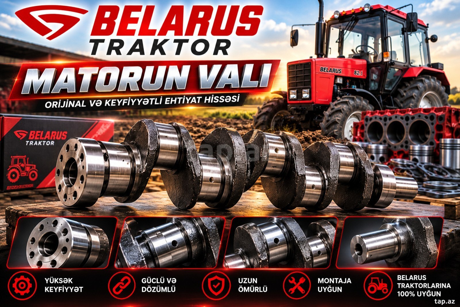 Belarus mühərrik valı