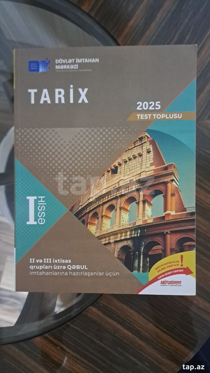 Tarix test toplusu 2025 1-ci hissə