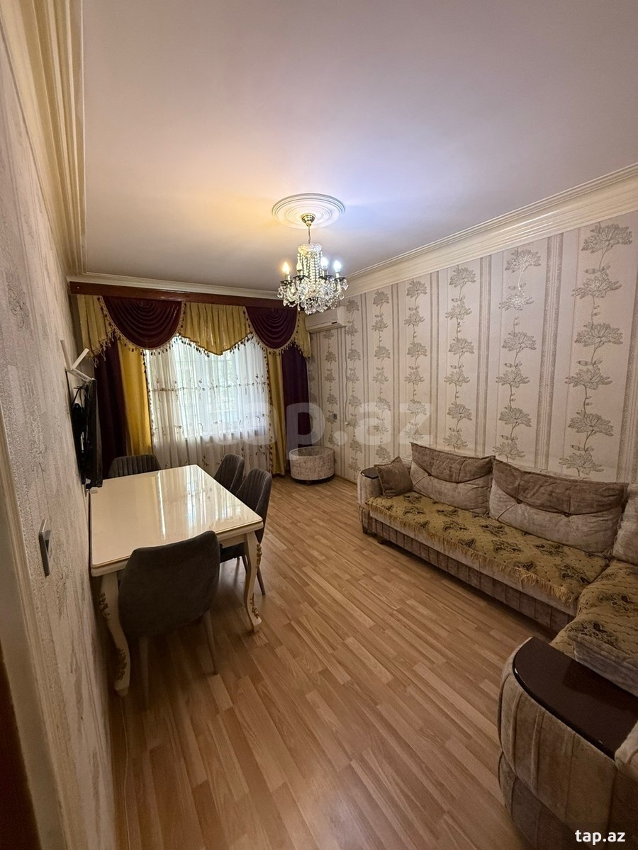 3-otaqlı mənzil kirayə verilir, X. Dostluğu m., 80 m²