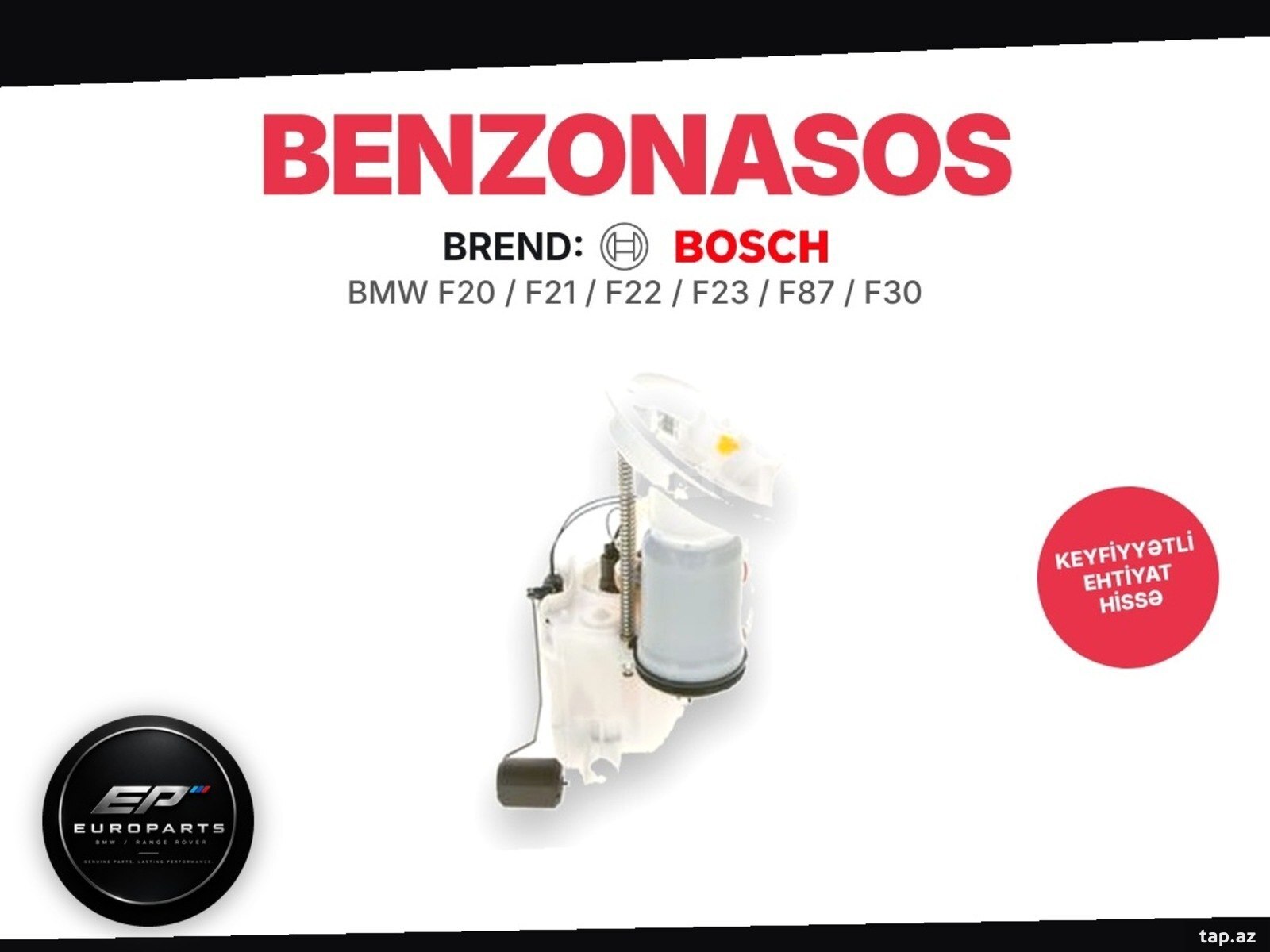 BMW F20 F21 F22 F23 yanacaq nasosu