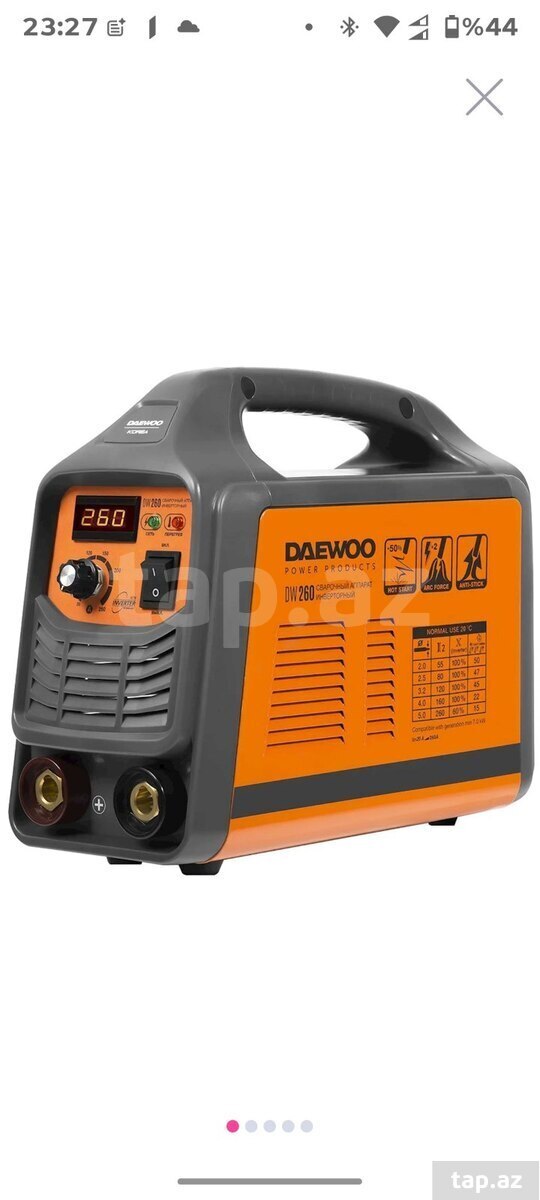 Daewoo Dw260 qaynaq aparatı