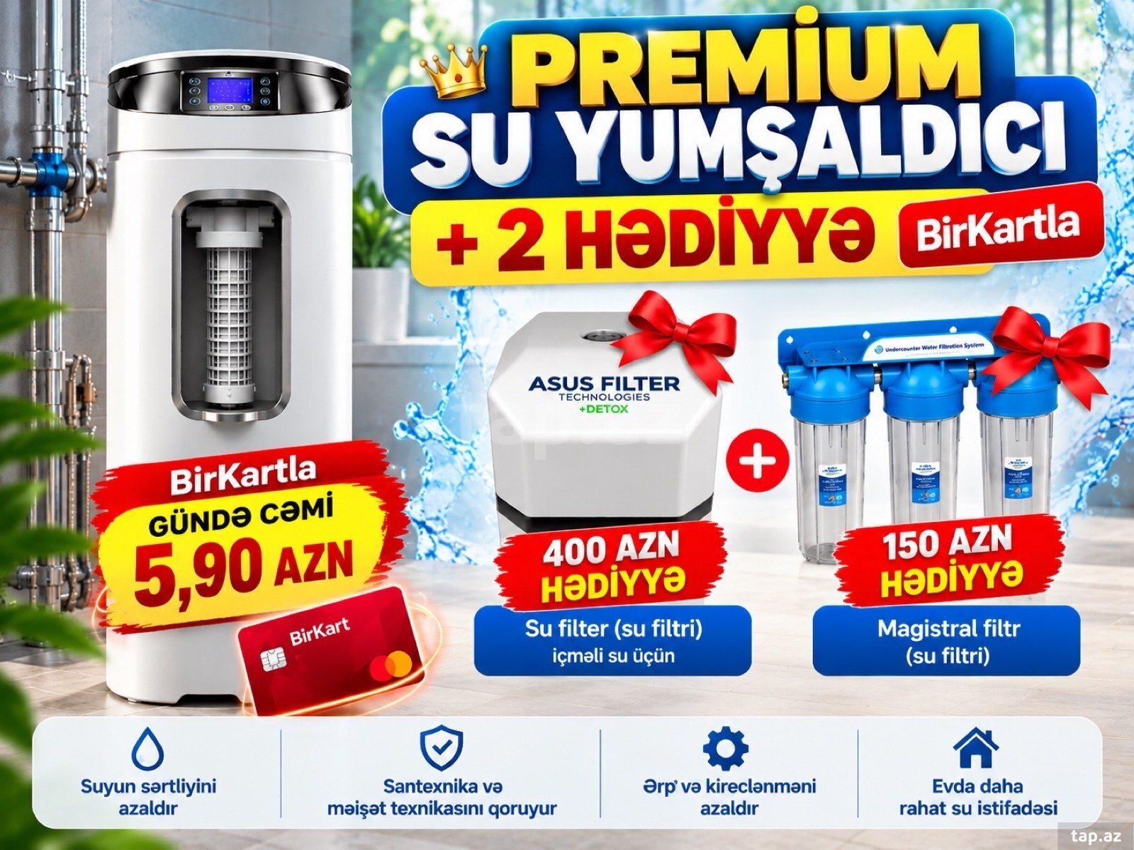 Premium su yumşaldıcısı