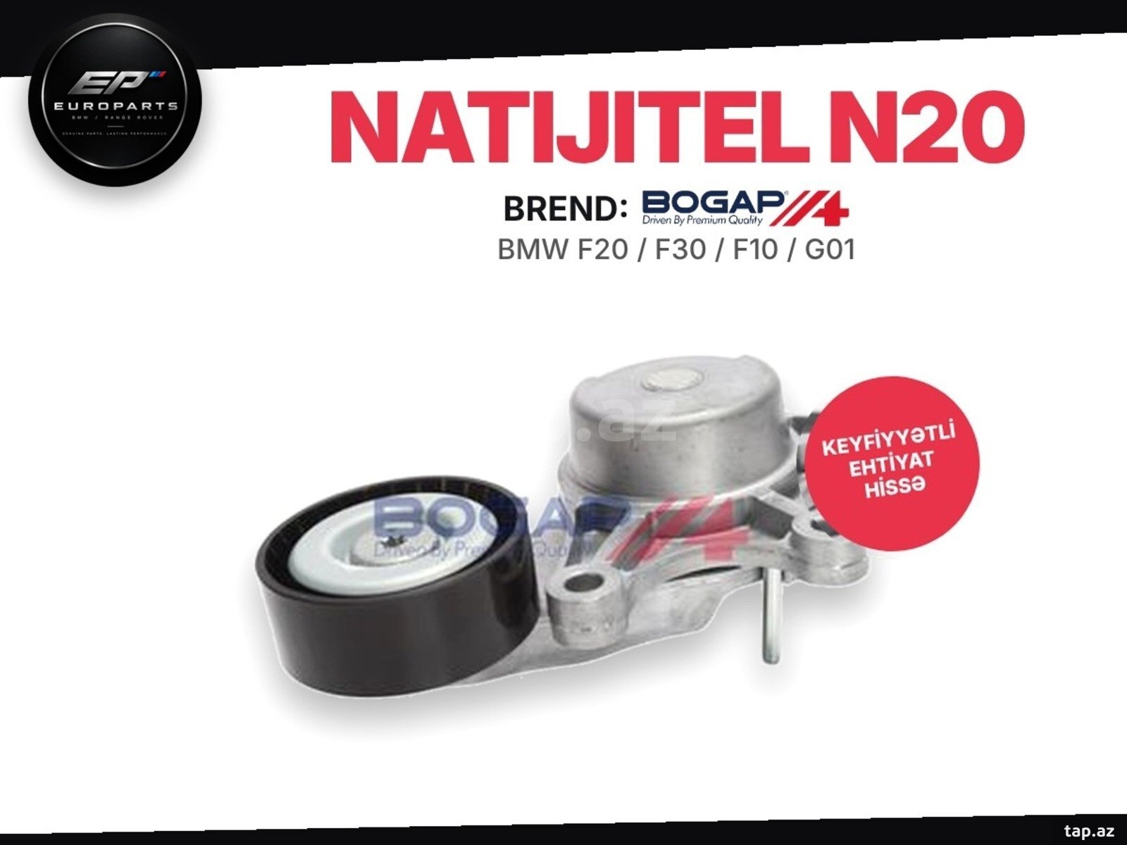 BMW F20 F30 F10 G01 N20/N26 kəmər tarımlayıcı roliki