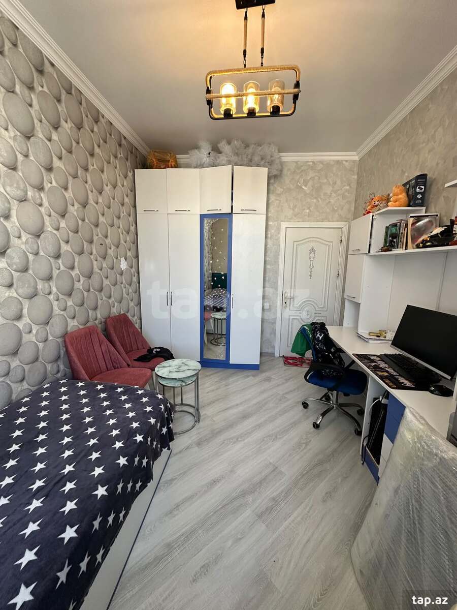 4-otaqlı yeni tikili, Yasamal r., 110 m²